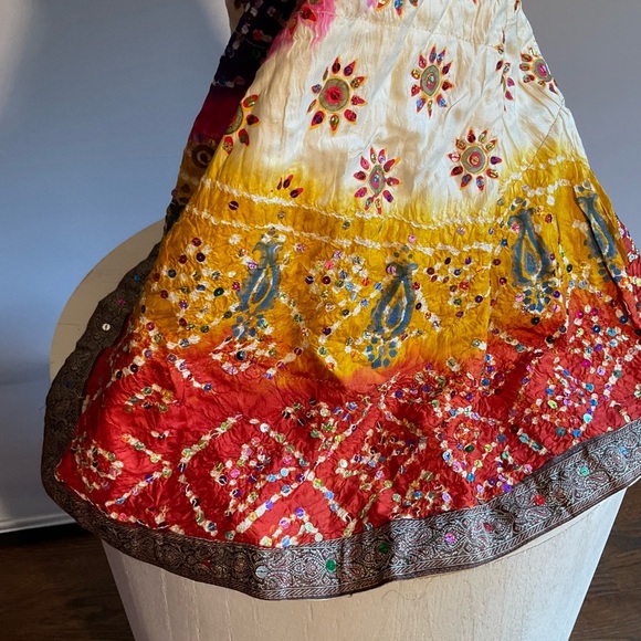 Vibrant Dopamine Bollywood Outfit in a Stunning Array of Colors, Hand Made - Picture 7 of 16